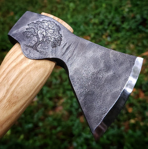 Custom Hand Forged Carving Axe