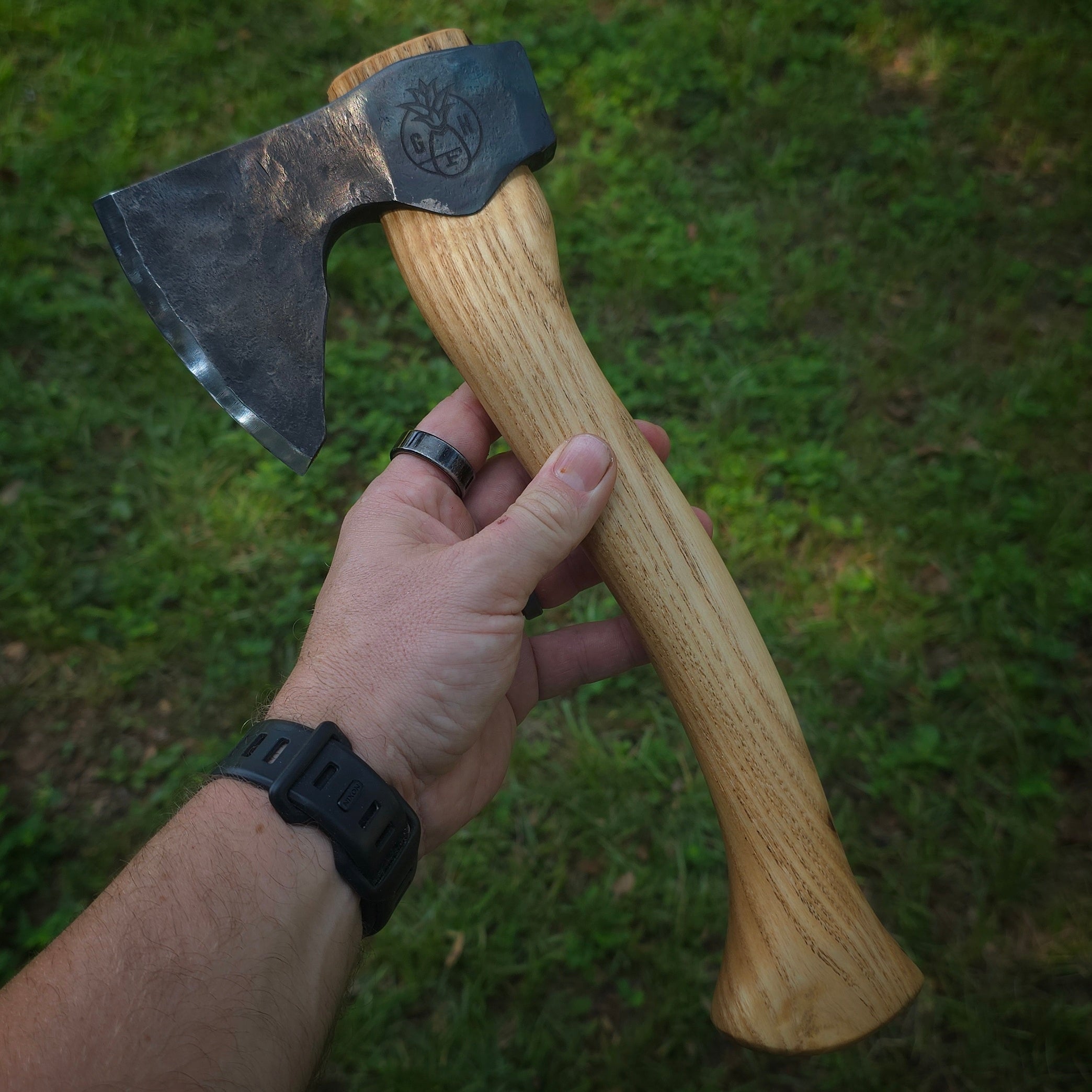 Custom Hand Forged Carving Axe