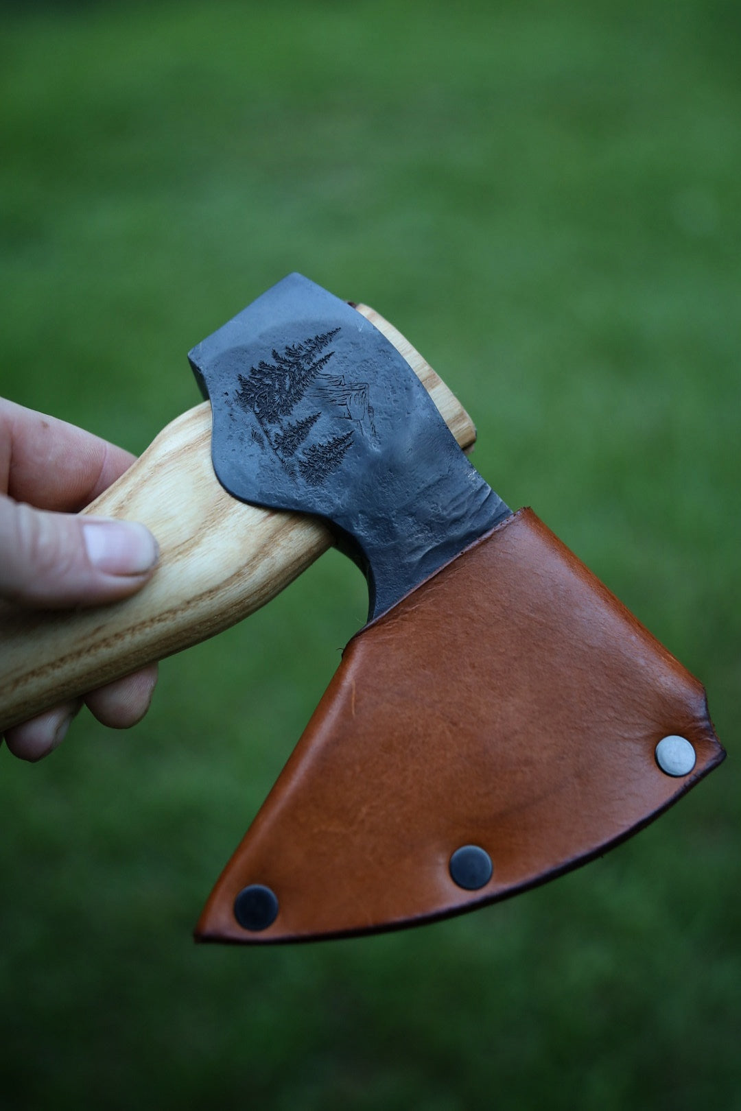 Custom Hand Forged Carving Axe