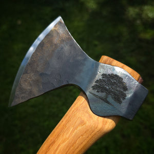 Custom Hand Forged Carving Axe