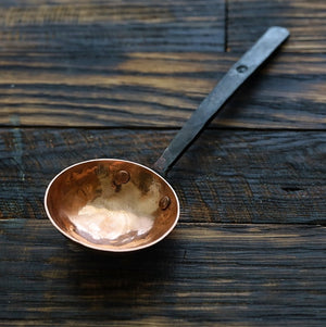 Copper and Steel Coffee Scoops