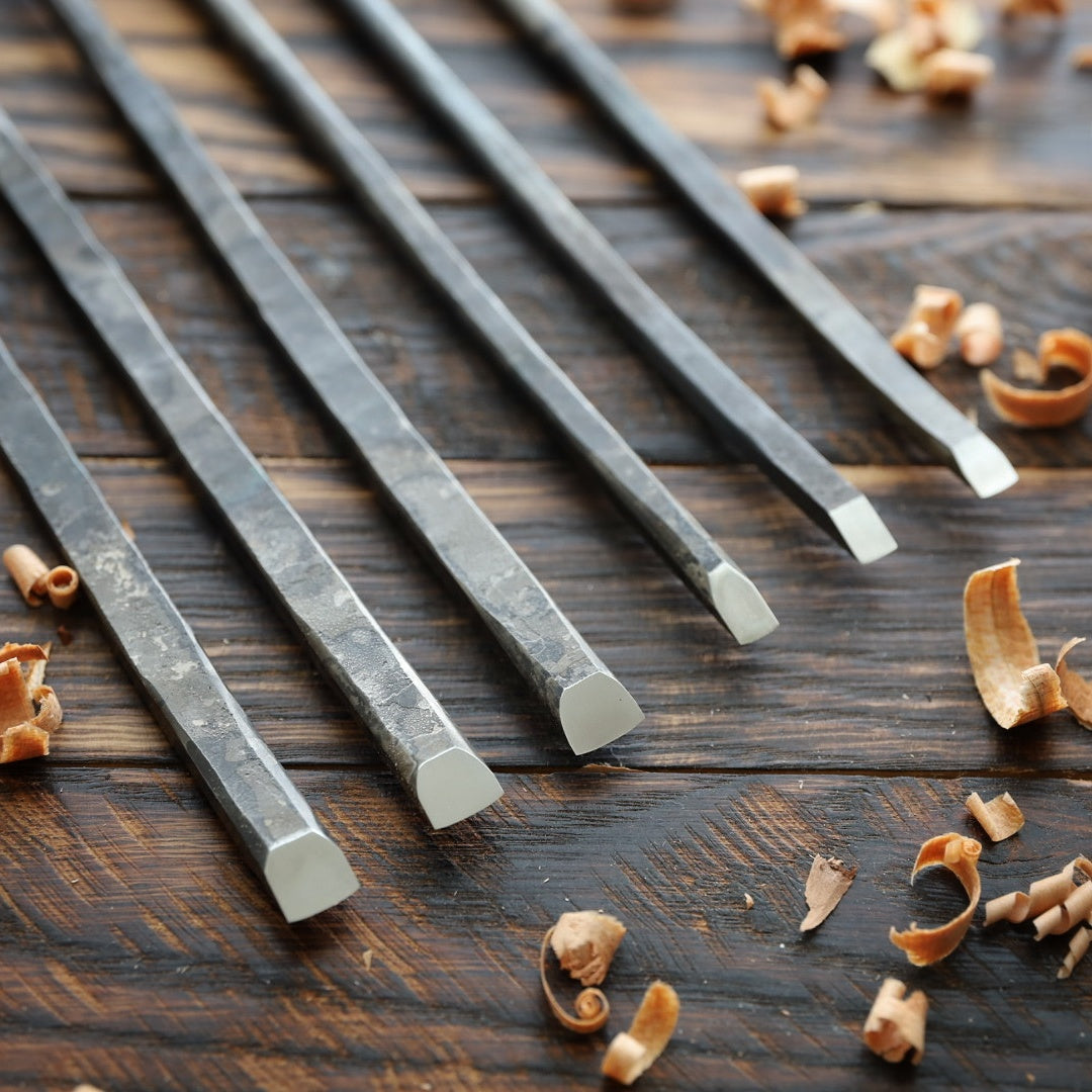 Forge Chisel Saya-Nomi style scabbord chisel – Green Haven Forge